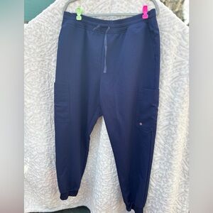 White Cross Dark Blue Men’s Scrub Pants.